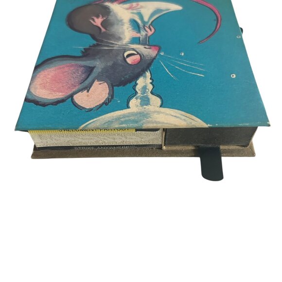 Vintage Illustrated Matchbox with Pull-Out Drawers Pickled Mouse Art 4” Square - Picture 5 of 6
